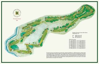 Monterey Peninsula Gc Dunes Course - Seth Raynor - A Vintage Golf Course Map Print