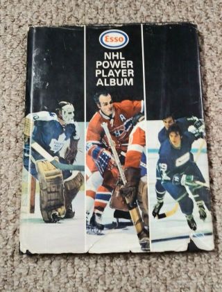 Hardcover 1970 - 71 Esso Nhl Power Player Album Complete Set 252/252 Stamps