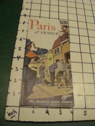 Vintage Paris Et France - Paa Pan American Brochure 50 