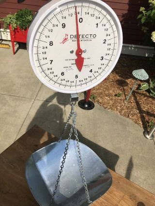 Vintage Detecto Hanging Scale Series Mcs 2o Lbs.  Double Sided /