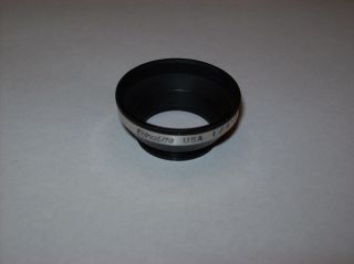 Vintage Ednalite 25mm Metal Screw In Lens Hood Made In Usa -
