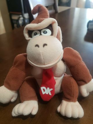 Donkey Kong Plush Stuffed Toy Doll Nintendo 64 N64 Bd&a 8” Mario Vintage