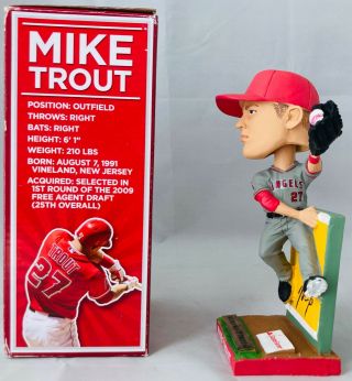 2013 NIB Mike Trout Los Angeles Angels Bobblehead 2012 Rookie of the Year SGA 2