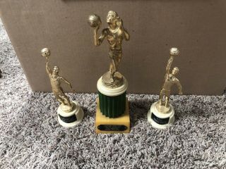 3 Vintage 1950s 60’s Basketball Tournament Trophy Bakelite