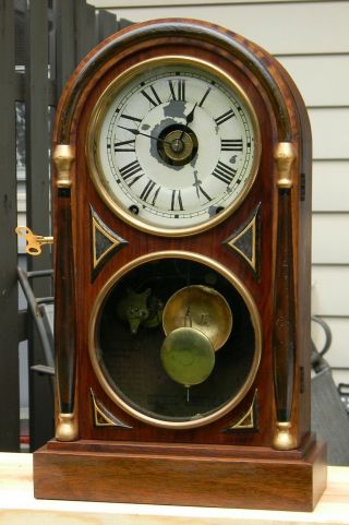Antique Seth Thomas Kitchen 8 - Day Clock with Alarm.  Circa 1916 2