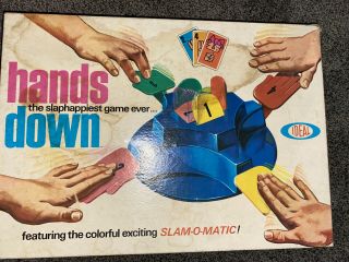 Hands Down Board Game Vintage 1964 By Ideal - Complete