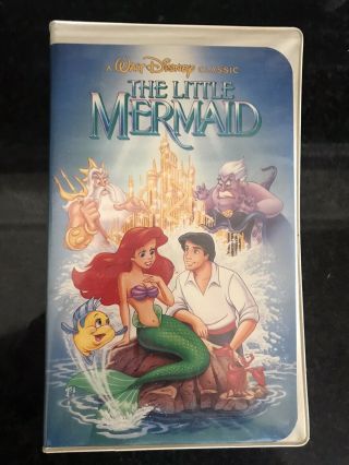 Vintage Black Diamond The Little Mermaid (vhs,  1990) With Banned Cover Art