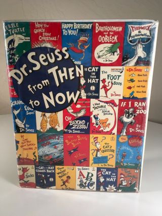 Dr.  Seuss From Then To Now Vintage 1986 Large Retrospect Hardcover Art Book