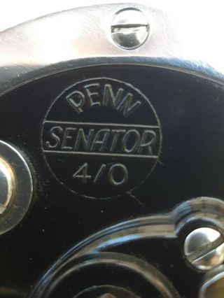 Antique Penn 4/0 Senator Big Game Reel.  Complete With Everything