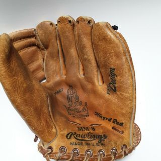 Vintage Mickey Mantle Rawlings Mm9 Model Baseball Glove York Yankees Hof