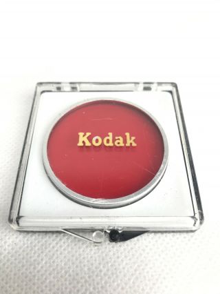 Vtg Kodak Wratten A Series 6 No.  25 Red Lens Filter In Case - Made In Usa