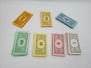 Replacement Vtg 1973 Monopoly Board Game Paper Money Currency