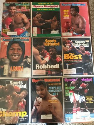 Boxing Magazines,  Sports Illustrated (18 Issues) Mike Tyson,  George Foreman