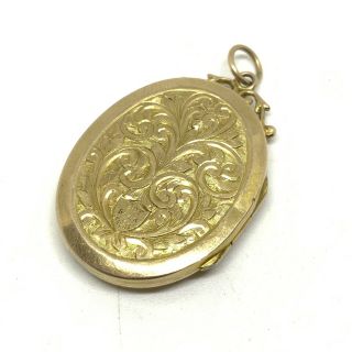 Antique Victorian 9CT Gold back and front locket 220 3