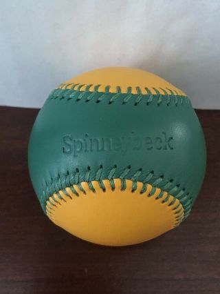 Spinneybeck Baseball Oakland A’s Yellow And Green W/green Stitches 90s Vintage