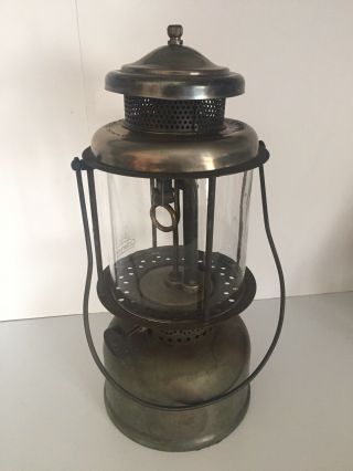 Vintage Coleman Quick Lite Double Mantle Lantern Lamp 1925 Pyrex Glass