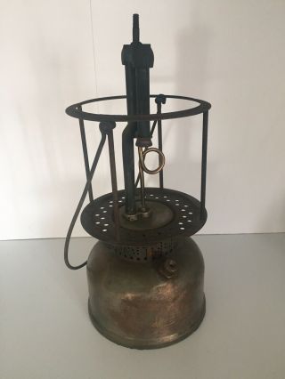 VINTAGE COLEMAN QUICK LITE DOUBLE MANTLE LANTERN LAMP 1925 Pyrex Glass 2
