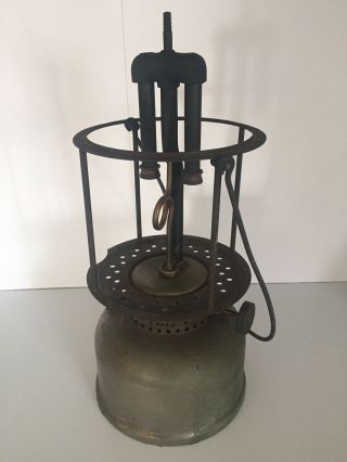 VINTAGE COLEMAN QUICK LITE DOUBLE MANTLE LANTERN LAMP 1925 Pyrex Glass 3