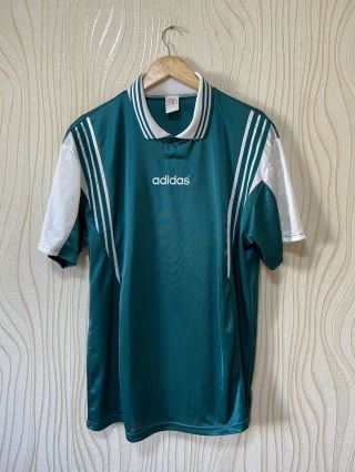 Adidas 90s Football Shirt Soccer Jersey Vintage Green Sz Xl