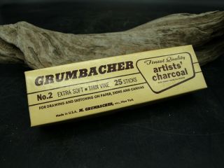 Vintage Grumbacher® No.  2 Extra Soft Thin Vine Artists 