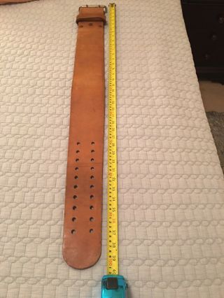 Vintage 4” Leather Weight Lifting Belt - Small.  26 - 36