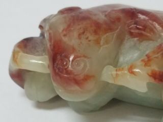 Small Chinese Russet Jade Carving of a Recumbent Ram 2