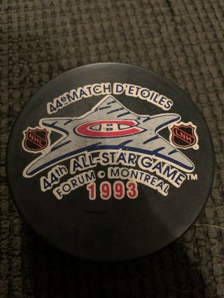 1993 44th All Star Game Puck Habs Montreal Forum Vintage Official Viceroy Nhl,