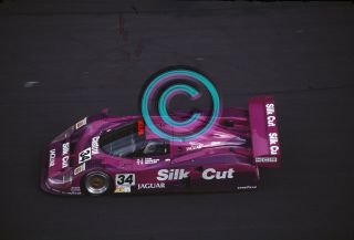 35mm Slide F1,  Teo Fabi,  Acheson,  Wollek - Jaguar 1991 Le Mans 24 Hours