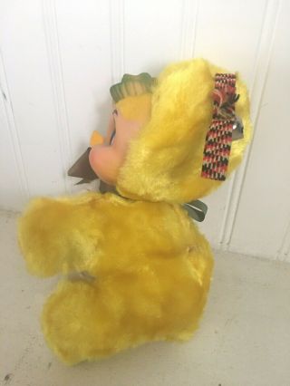 Vintage Rushton My Toy Rubber Face Chicken Duck Plush Stuffed Doll 2