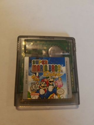 Vintage Mario Bros.  Deluxe Gameboy Color (nintendo Game Boy Color,  1998)