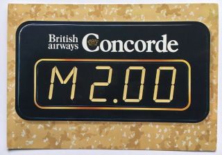 Vintage 4x6 Postcard British Airways Concorde The Machmeter Instrument Aircraft