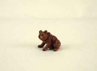 Franz Bergmann Vienna Austria Tiny Sitting Bear Grizzly Bronze Cold Painted
