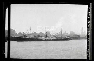 1936 William Luckenbach Ocean Liner Ship Old Photo Negative 659b
