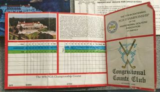 1976 PGA NATIONAL CHAMPIONSHIP GOLF PROGRAM CONGRESSIONAL COUNTRY CLUB, 2