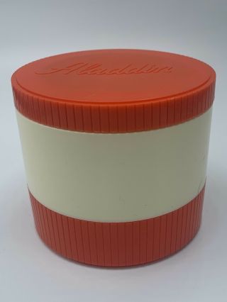 Vtg Model 7000 Aladdin Red Insulated Soup Thermo Jar Insulated Canister Usa