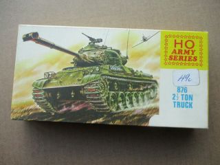 Vintage (1960 ' s) R.  C.  L.  (NZ) 876,  HO Scale Army Series 2.  5 Ton Truck 2