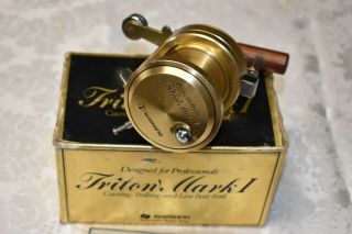 Vintage Golden Shimano Triton Mark I Box And Parts