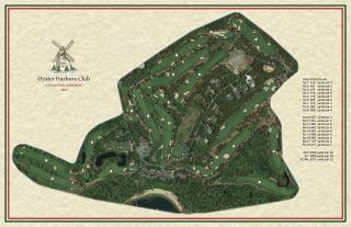 Oyster Harbors Club 1927 Donald Ross Vintage Golf Course Maps Print