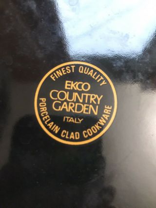 Vintage EKCO Country Garden Steamer | Porcelain | Made In Italy 3