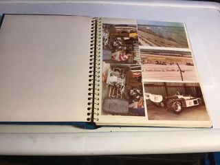 Vintage Photo Album With 65 Photos 1970s Pocono Indy Car And Nascar Petty
