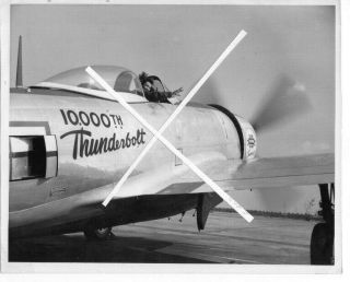 11) 1944 Republic Censor Photo Usaaf P - 47 Thunderbolt 44 - 20441 = Pre Delivery