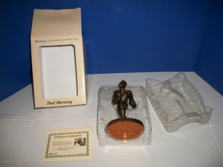 Notre Dame Paul Hornung Packers Signed Hartland Statue Number 6 Of 1000
