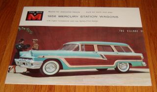 1956 Mercury Station Wagon Sales Brochure Monterey Custom Commuter