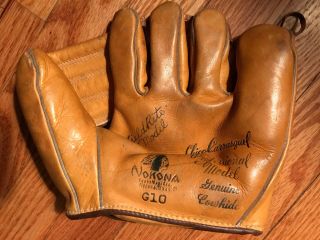 Vintage Chico Carrasquel Nokona Baseball Glove Model G10