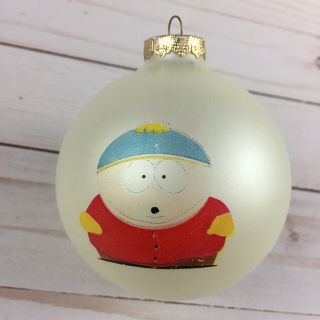 Vintage South Park Cartman Comedy Central Frosted Ball Ornament Christmas 1998