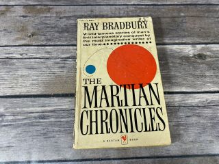 The Martian Chronicles,  By Ray Bradbury,  Vintage Paperback 1966