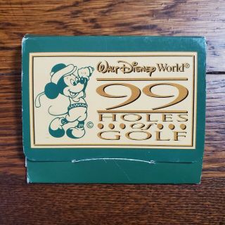 Vintage Walt Disney World 99 Holes Of Golf Tees Divot Tool Ball Marker Promo Set