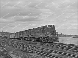 Orig Neg Maine Central Rs - 11s 801 And 802 With Train Br - 4 2 ¼ Inch