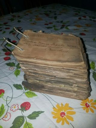 Roll Of Pharmaceutical Hand Written Prescriptions From 1919 Approx 500