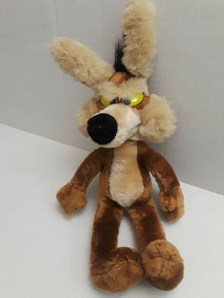 Vintage Wile E.  Coyote Plush 18 " By Mighty Star Warner Bros Characters 1989 Toys